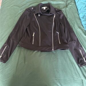 Kenneth Cole Black Jacket with Silver Accents